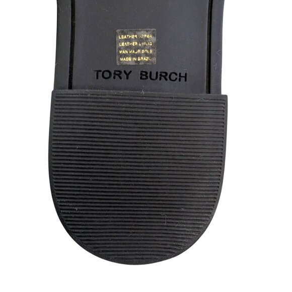 TORY BURCH Metal Miller Leather Sandals Perfect Navy Size 8 - Picture 8 of 15